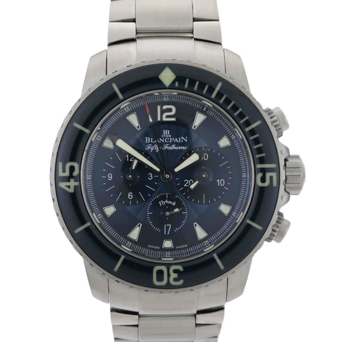 Blancpain Fifty Fathoms Flyback Chronograph 5085FB-1140-71b Wrist