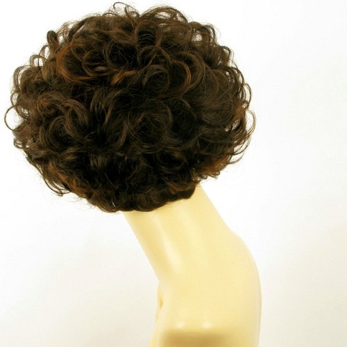 short wig for women curly chocolate copper wick ref LADY 6h30 PERUK - Picture 5 of 9