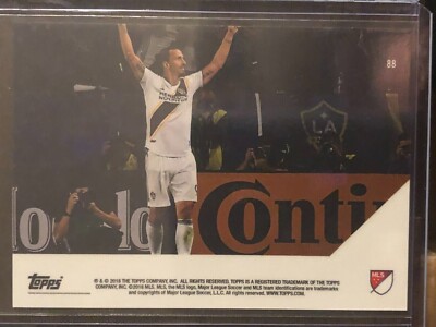 2018 Topps Now MLS #88 Zlatan Ibrahimovic LA Galaxy | eBay