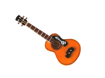 STREETS AHEAD SPANISH ACOUSTIC GUITAR MINIATURE COLLECTABLE 8cm IN CASE - WOODEN - NEW/ BOXED