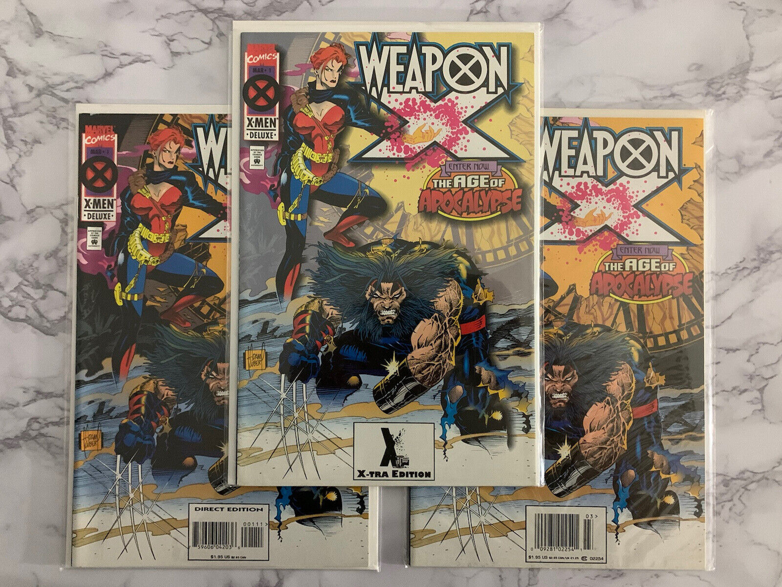 Weapon X #1 Age of Apocalypse 1995 (3 Copies) Nowa, popularna WYPRZEDAŻ
