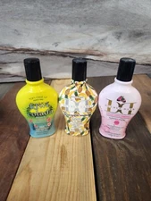 Brown Sugar Choc. Covered Strawberry Pineapple Sugar Kiwi Colada Tanning Lotion