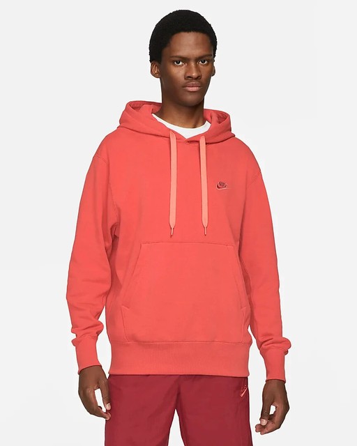 Nike Fleece Pullover Hoodie Red 