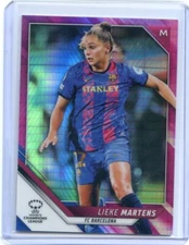 2021-22 Topps Chrome UEFA Women's LIEKE MARTENS #1 PINK PRISM REFRACTOR /150