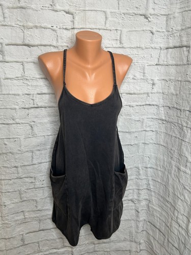 Free People FP Movement Hot Shot Shorts Jumper Washed Black Size XS