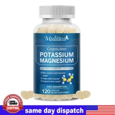Potassium Magnesium Capsules Helps Sleep,Immune Booster,Bone& Muscle Health Caps