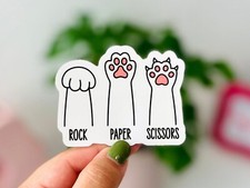 Cat Paws Sticker, Cute Cat Sticker, Cat Lover Gift, Water Bottle Sticker