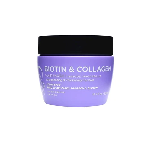 LUSETA Biotin Collagen Hair Mask Strengthening Thickening Sulfate Free 16.9oz