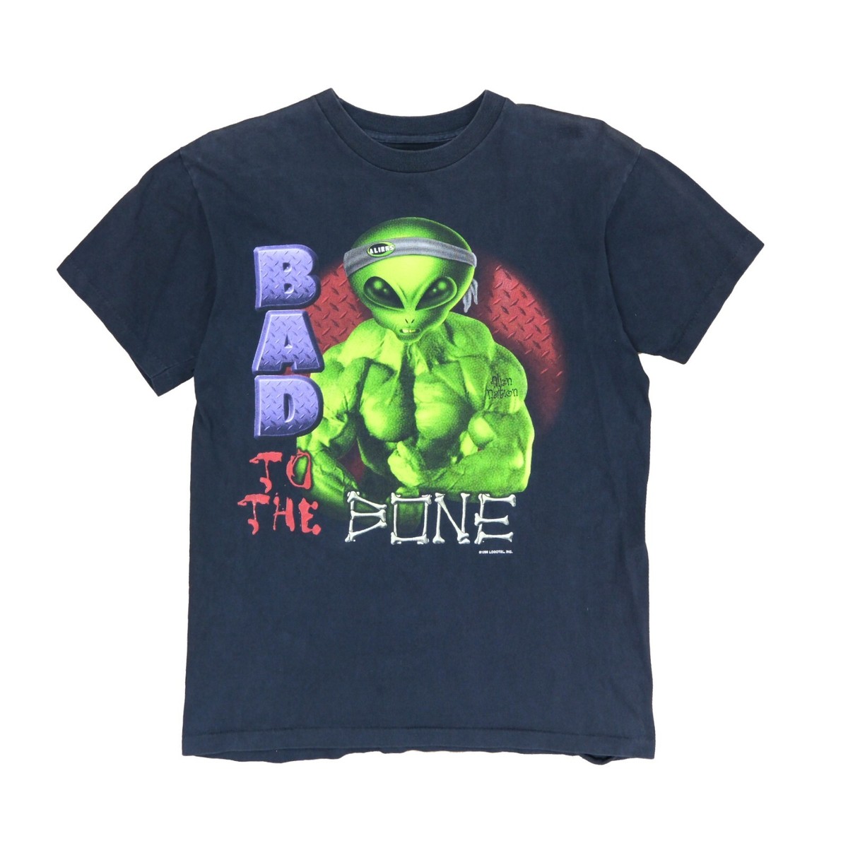 ALIEN NATION Tシャツ 90's Rare!! Vintage 90's ALIEN NATION Big Logo Retro Hip Hop Tee