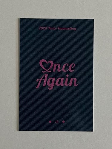 TWICE 8th Anniversary Fan Meeting ONCE AGAIN MD Trading Card Photocard + Benefit - Picture 136 of 160
