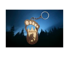 bigfoot keychain can also be personalized custom made