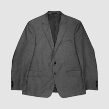 Calvin Klein Men Gray X Slim Fit Wool Blazer Sport Coat Suit Jacket Size 46R