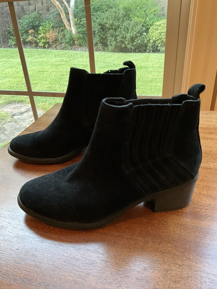 Franco Fortini Darcie Black Suede Ankle Boots Women Size