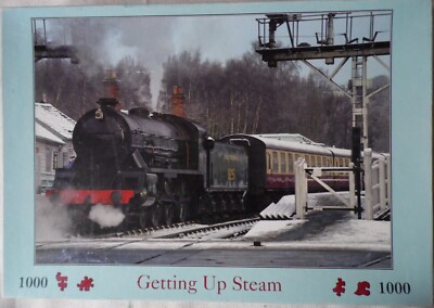 The House of Puzzles '' Getting Up Steam (Zug Nr. 825) 1000 Teile Deluxe Puzzle 
