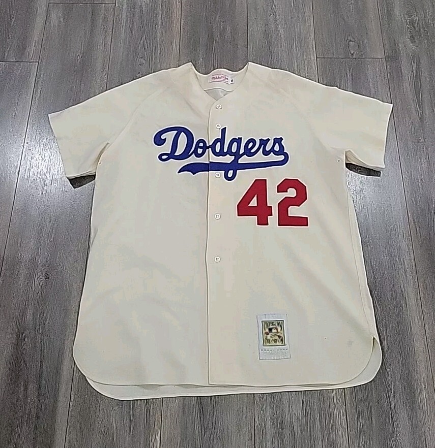 ジャパニーズスパニエル AUTHENTIC MAJESTIC 3XL JACKIE ROBINSON BROOKLYN DODGERS