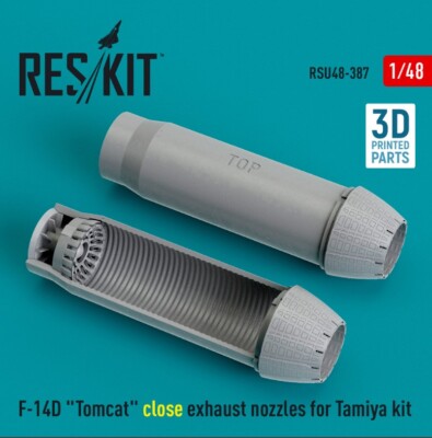 F-14D ''Tomcat'' close exhaust nozzles for Tamiya kit 1/48 Reskit RSU48-0387