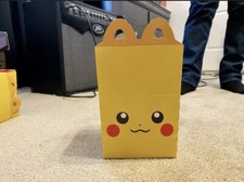 McDonalds Pokemon 2021 Promo Happy Meal Pikachu Box 25th Anniversary Box Only 