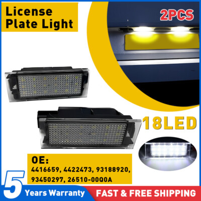 18 Smd LED Rear Number Licence Plate Lights Units Lamps For Vauxhall