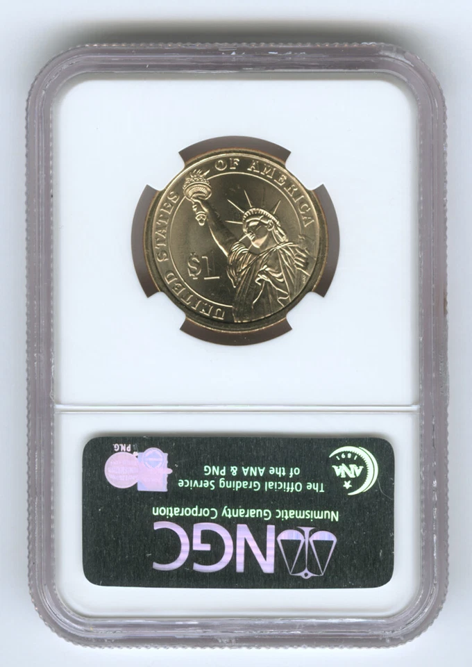 2007 $1 Washington Mint Error NGC MS 66 Missing Edge Lettering Rare Proof-Like - Image 4 of 4