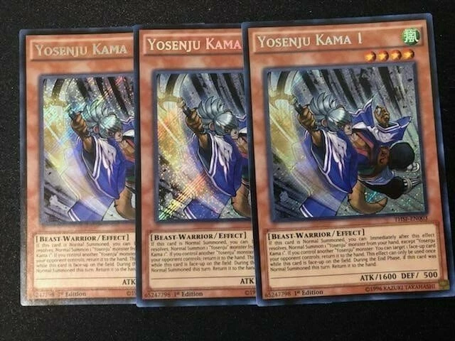 YUGIOH YOSENJU DECK- KAMA- DAIBAK- SECRET MOVE- TSUJIK- SOLEMN STRIKE NM - Image 2 of 4