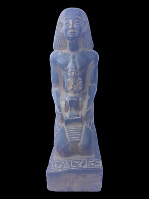 SELTENE ANTIKE ANTIKE ÄGYPTISCHE Statue Stein Osiris Thron Stuhl Skulptur