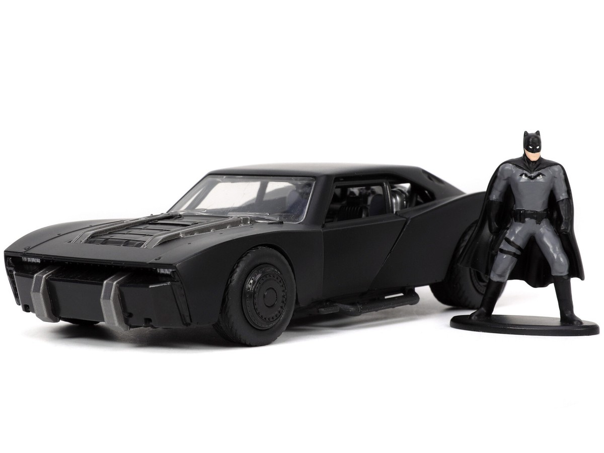 BATMOBILE & BATMAN FIGURE THE BATMAN 2022 MOVIE DC COMICS 1/32
