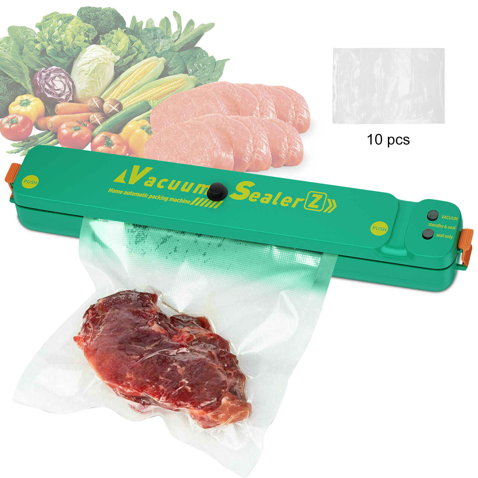 Compact Food Vacuum Sealer Machine with Free Bags USA