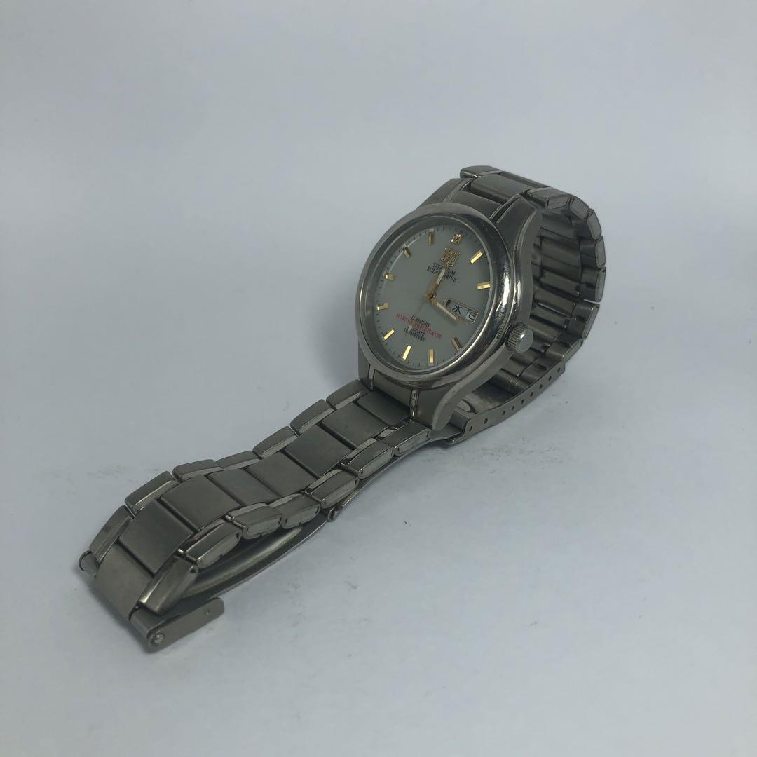 時計 ELGIN TITANIUM SOLAR DRIVE FK-1205-C ELGIN Titanium Solar Drive Fk-1096-C Quartz Junk | eBay