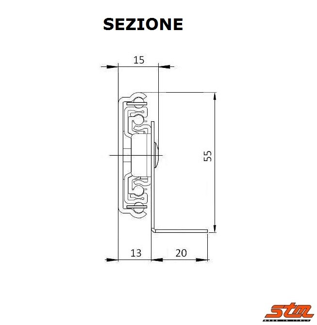FIX&EASY Guide Scorrevoli 27mm Per Ripiano Porta-tastiera Cassetto Con - Foto 9