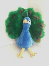 FAO Schwarz Toys R Us 2015 Peacock 14" Animal Bird Peafowl Plush Stuffed Animal