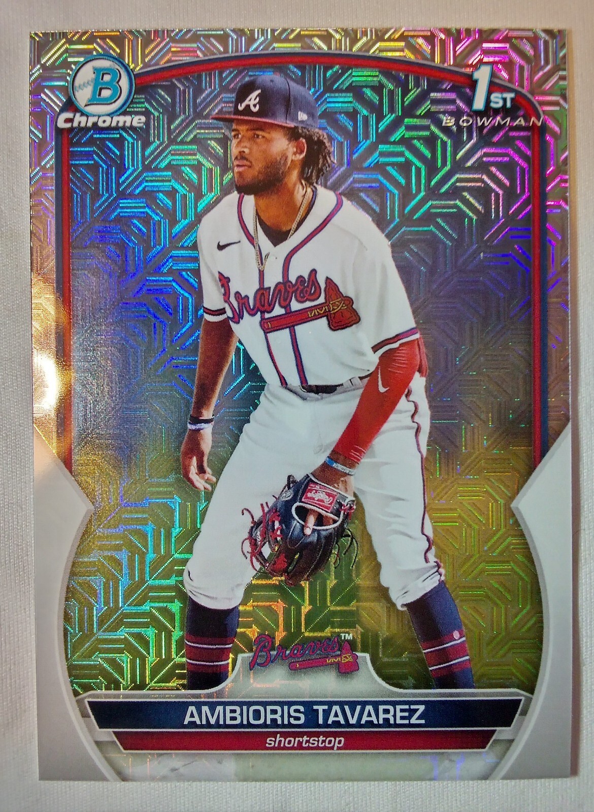 2023 Bowman Chrome Mega Box Mojo Ambioris Tavarez 1st Atlanta Braves