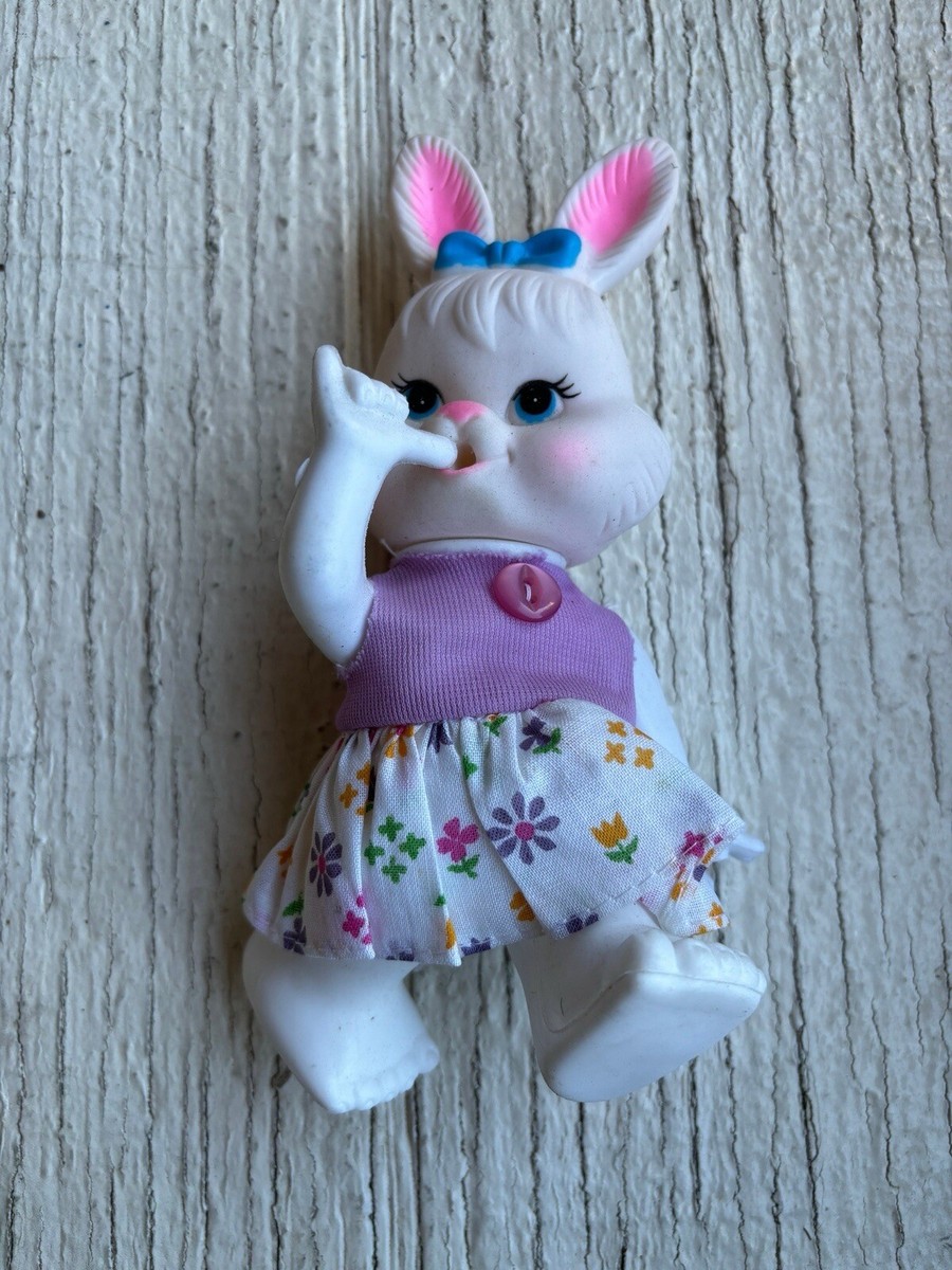 Vintage Easter Unlimited Girl Bunny Rabbit Sucking Thumb Plastic