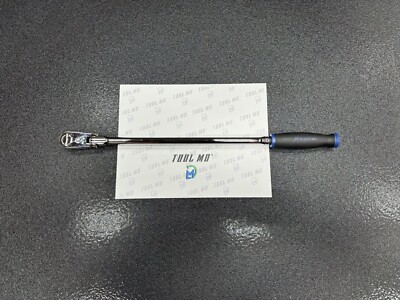 Snap-on Tools NEW 3/8  Drive POWER BLUE Soft Grip EXTRA-LONG Ratchet FHLLF80