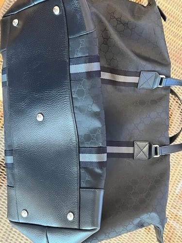 ASCOT DUFFLE BAG Black Zippered Shoulder Strap Snap Handle Luggage tag  included | eBay