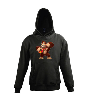 Youth Designz Kinder Hoodie Donkey Kong Pullover Print Lustig Mario Luigi Peach