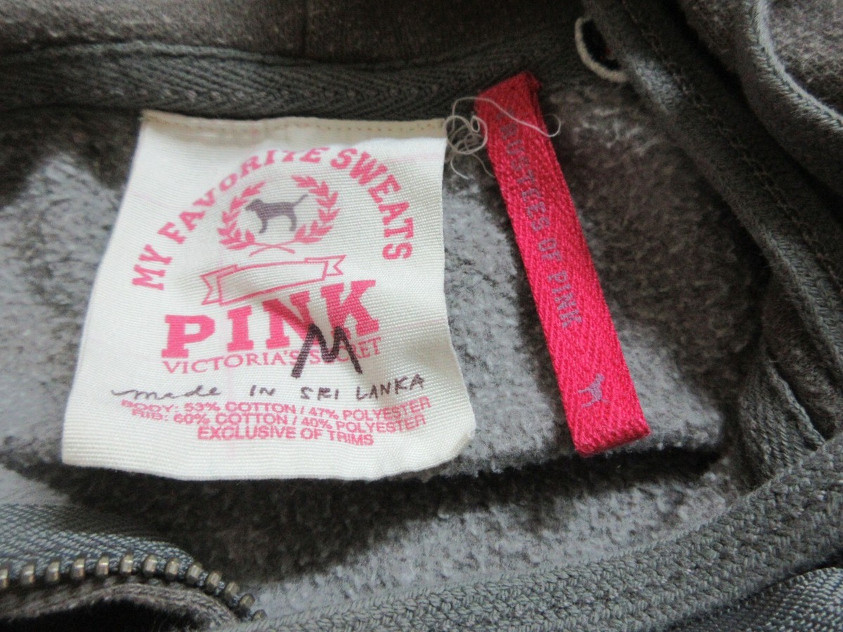 Vintage Victoria's Secret PINK My Favorite Sweats Zipper Hoodie