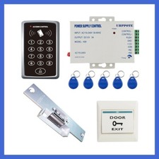 DIY 125KHz RFID ID Controler Access Control System  Keyfob Electric Strike Lock