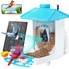Smart Bird Feeder With Camera 1080p Hd Ai Identify Wild Bird Watching Camera Aut