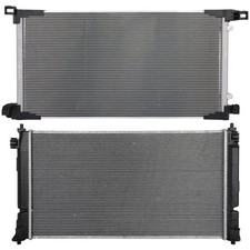 Aluminum Radiator Ac Condenser Cooling Kit For 2017-2020 Toyota Prius Prime