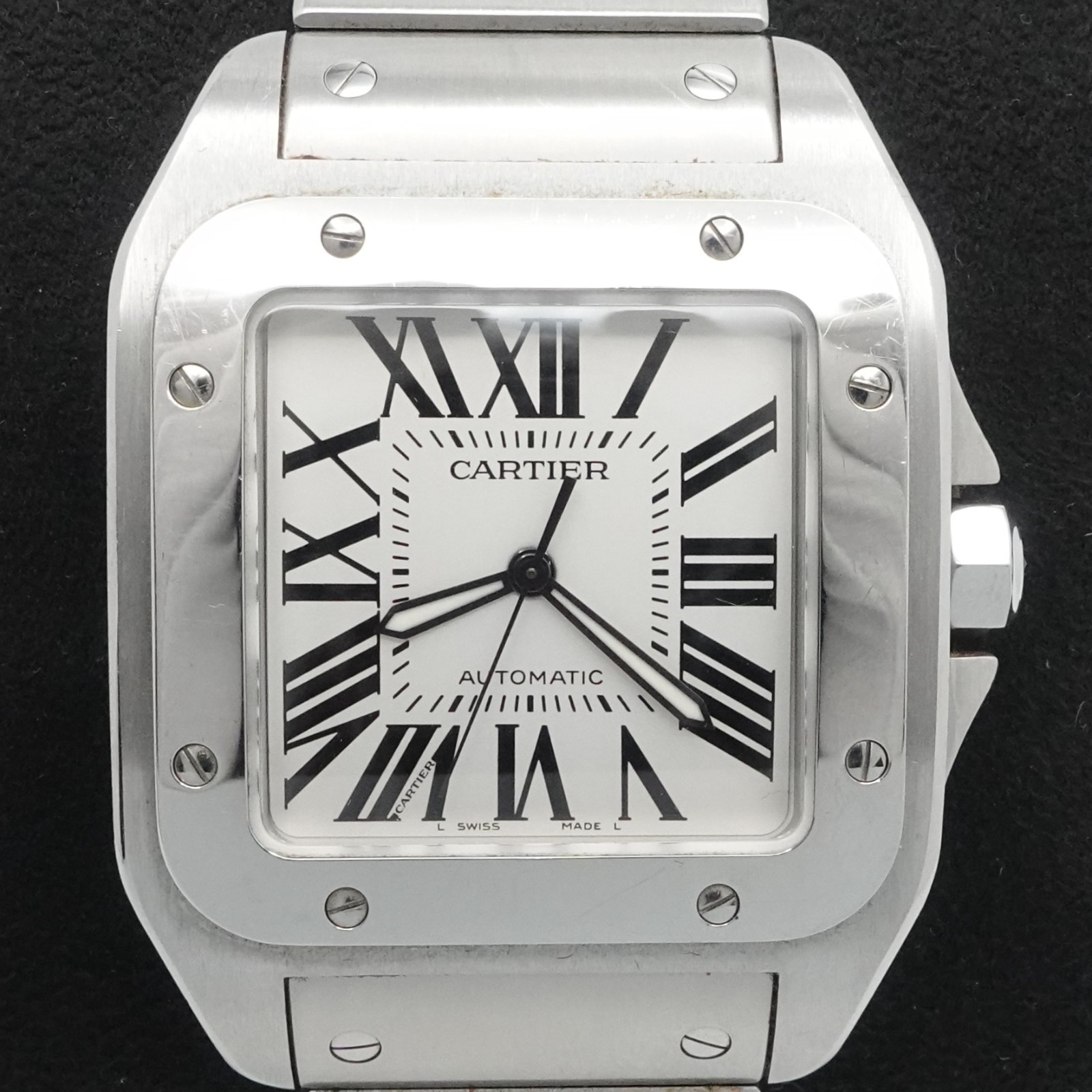 Cartier Santos 100 Stainless Steel Automatic Watch Ref 2656 - 38mm