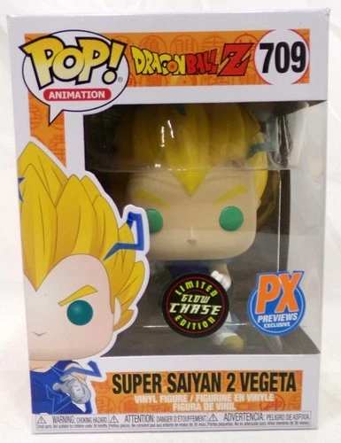 Funko Pop! 709 Super Saiyan 2 Vegeta Glow Chase PX Exclusive Dragon Ball Z