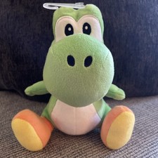 Green Yoshi All Star Stuffed Plush 8" Super Mario Bros Little Buddy NWT