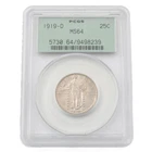 1919-D PCGS Graded MS64 Standing Liberty Quarter US Coin No Reserve #C946-3
