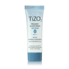 TiZO2 Facial Mineral Sunscreen and Primer, Non-tinted Broad Spectrum SPF 40 w...