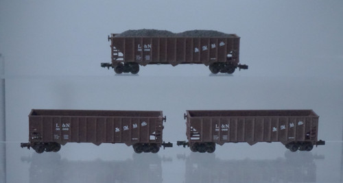 Lote de 3 vagones de tren tolva escala L&N 30069 realistas LOUISVILLE & NASHVILLE | Condition: Used