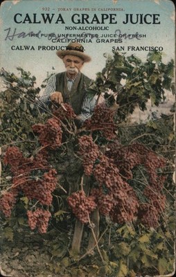 San Francisco, California CA Calwa Grape Juice, Products Co. Mitchell Jose, Cal.