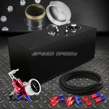 19 GALLON TOP-FEED COATED FUEL CELL TANK+CAP+LINE KIT+PRESSURE REGULATOR BLUE