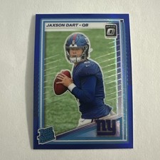 2025 Panini Donruss Optic - Rated Rookie Jaxson Dart #273 Blue Hyper Prizm (RC)