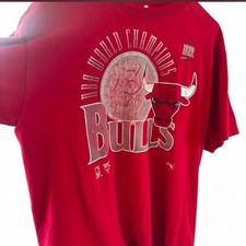 Vintage 1993 Chicago Bulls NBA World Champions Jerzees XL T-Shirt  