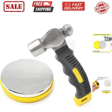 Steel Bench Block and Metal Stamping Hammer Kit, No-Rebound Metal Bench Block...